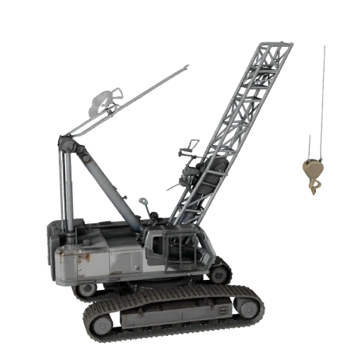 Raupenkran 3D Modell - Spielbereit PBR Transport Asset