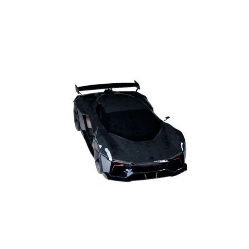 Modèle 3D de Voiture Futuriste Prêt pour le Jeu pour Utilisation en Temps Réel