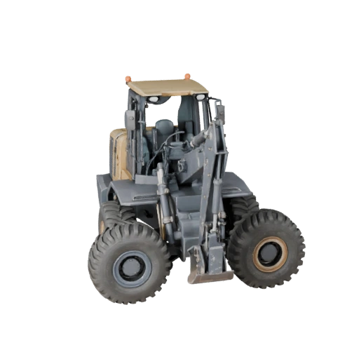 نموذج ثلاثي الأبعاد لـ wheel loader لبرنامج Blender - أصل جاهز للعرض