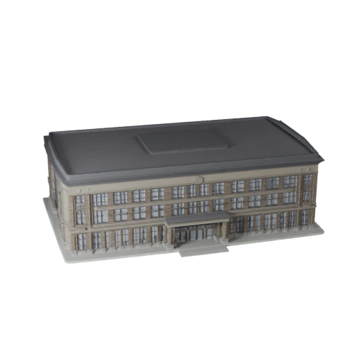 Modèle 3D de Pavillon Public pour Blender - Asset de Rendu