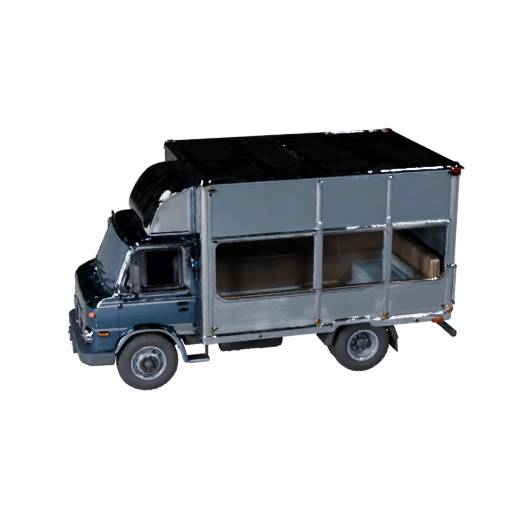 Oldtimer-Lastwagen 3D-Modell für Blender & Spiele -