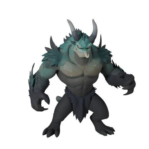 Modelo 3D de Kraken Caricatura - Asset Estilizado para Animación | PBR