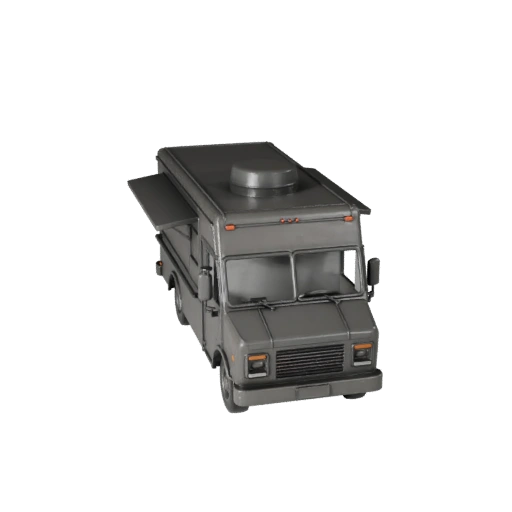 Modello STL Stampabile di Camioncino per Cibo - Esposizione da Collezione