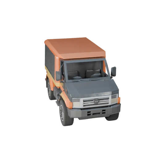 Low Poly Abschleppwagen 3D Modell für Unity & Unreal PBR Asset