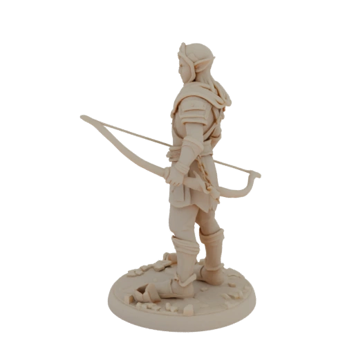Fantasy Elfe Waldläufer Miniatur STL