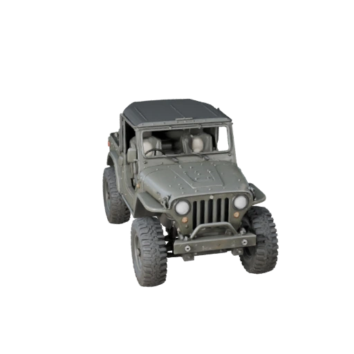 Modelo 3D de Jeep Militar para Blender - Activo Listo para Renderizar