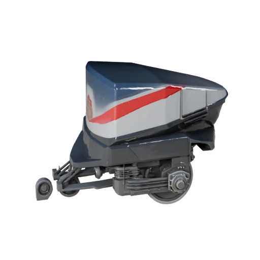 3D модель маглев поезда - высокополигональный PBR-ресурс для студии