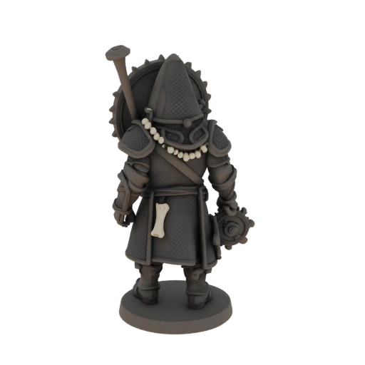 Miniatura STL de Bardo Anão Medieval