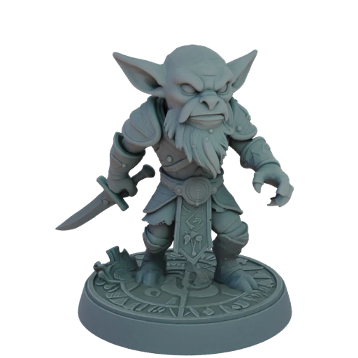 Goblin Arciere Fantasy STL - Posa Artiglio