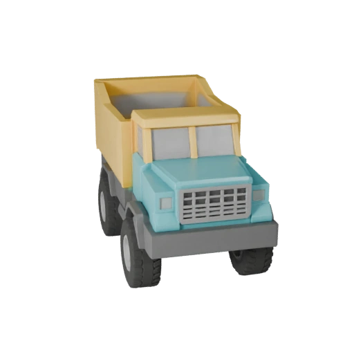 شاحنة سحب عالية الدقة 3D موديل لعروض الاستوديو PBR Asset (Legacy)