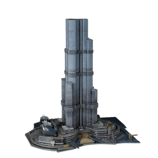 Modello 3D STL Stampabile Burj Khalifa - Asset in Scala Stampabile