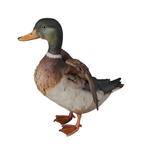Ente 3D-Modell für Blender - PBR-Asset mit Texturen | Lizenzfrei