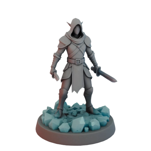 Miniatura STL de Elfo Desonesto Medieval
