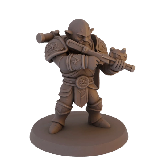 Fantasy Zwerg Krieger Miniatur STL - Zielhaltung