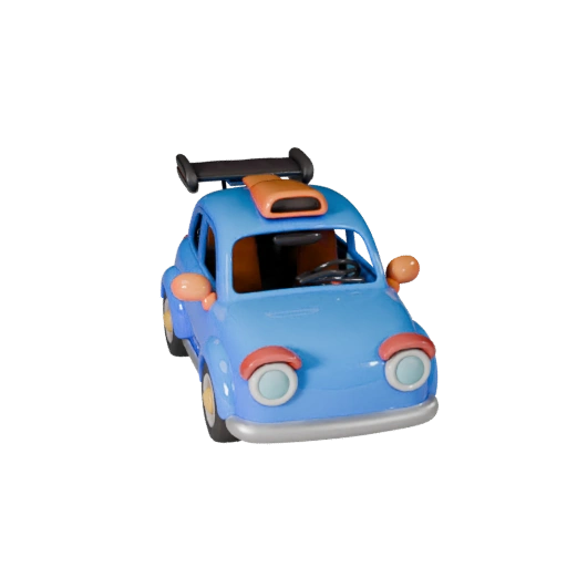 Modelo 3D de Coche Conceptual de Caricatura para Activos PBR de Juegos Estilizados (Legacy)