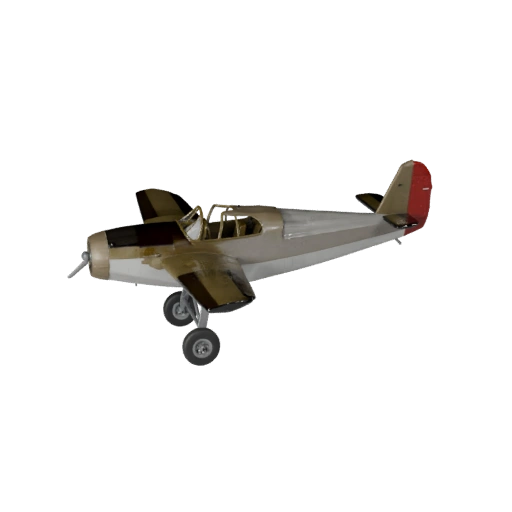 Oldtimer-Wasserflugzeug 3D-Modell für Unity - Low Poly Game Asset