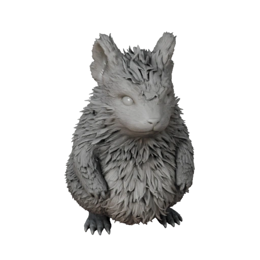 Modelo 3D de Chinchilla de Alto Poligonaje - Recurso STL Detallado para Impresión