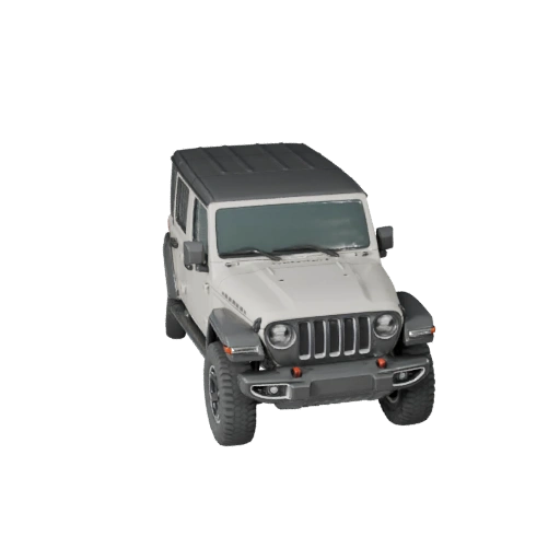 Hohe Poly Jeep-inspirierter Geländewagen SUV 3D-Modell für Studio