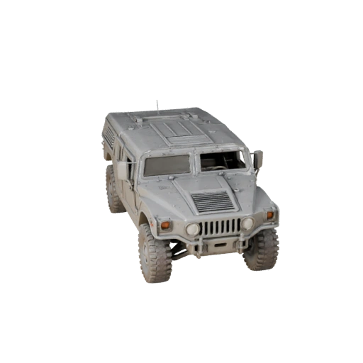 Humvee 3D Modell für Unity - Low Poly Game Asset Pro