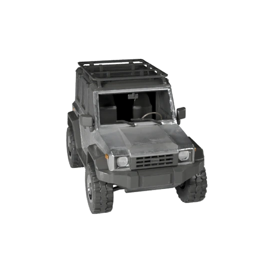Modelo 3D de SUV Compacto Poligonal Bajo para Juegos de Unity y Unreal
