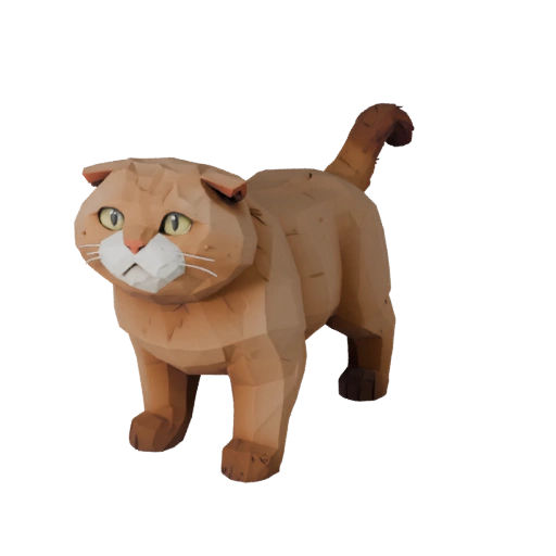 نموذج ثلاثي الأبعاد لاسكتلندي مطوي منخفض المضلع - أصل لعبة Unity مع FBX
