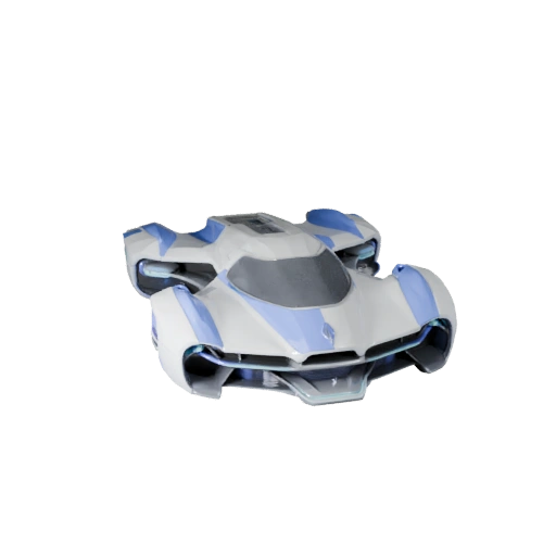 Carro Voador Modelo 3D para Unreal Engine - Asset Pronto para Jogo