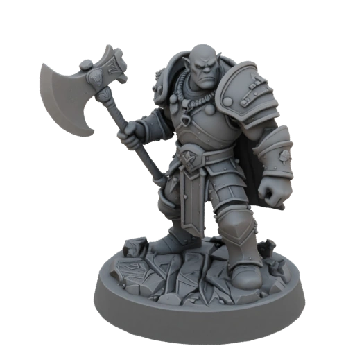 Fantasy Ork Krieger Miniatur STL