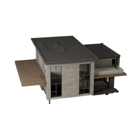 Modèle 3D de Maison Moderne pour Unity - Ressource de Jeu pour l'Architecture
