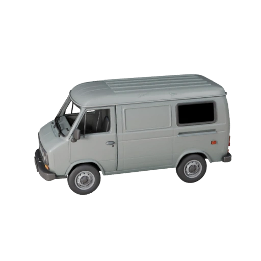 Oldtimer Lieferwagen 3D Modell für Unity - Echtzeit-Asset
