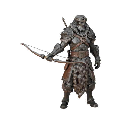 Modello Personaggio Guardaboschi Boss Comandante Fantasy - Modellato