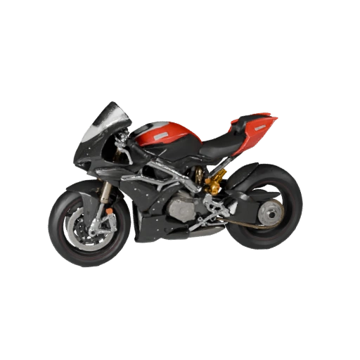 Spielbereit Ducati-inspirierte Sportmotorrad 3D-Modell für