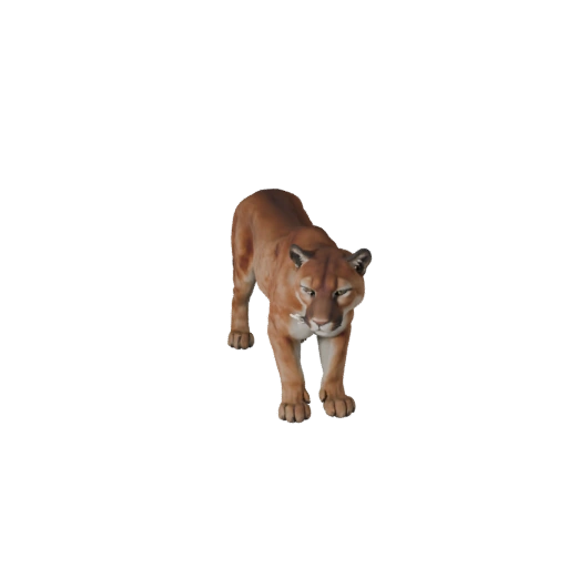 Realistischer Puma 3D-Modell - Rigged PBR Asset für Spiele | PBR