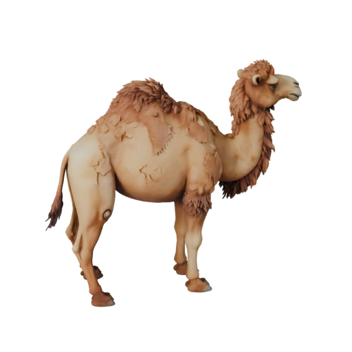 Hohes Poly Dromedar 3D-Modell - Detailliertes STL-Asset für den Druck
