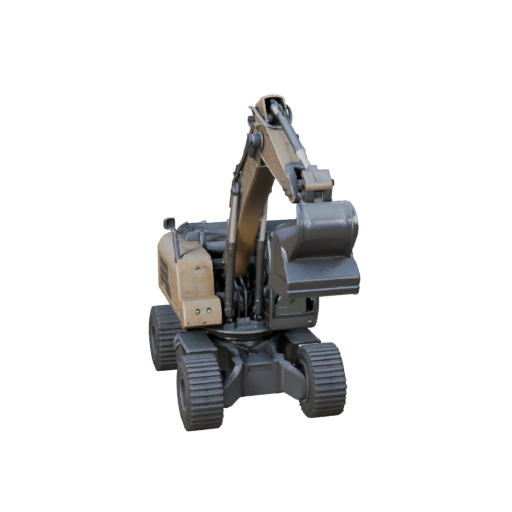 Modelo 3D de Telehandler - Ativo de Transporte PBR Pronto para Jogo