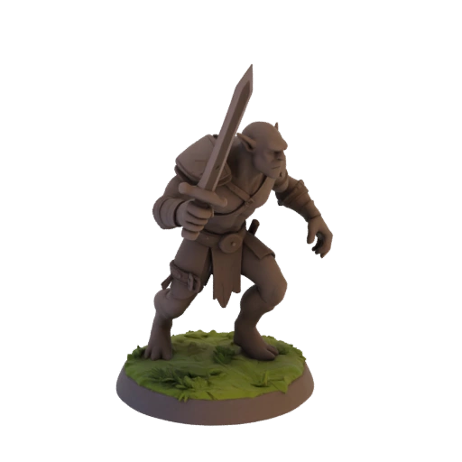 Fantasy Blooded Goblin Bogenschützen Miniatur STL