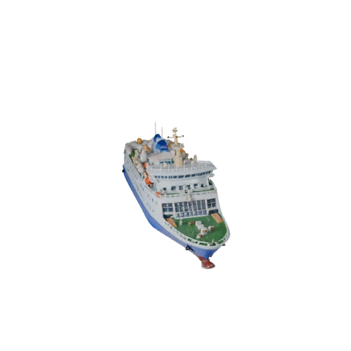 Fähre 3D Modell für Blender & Spiele - Realistisches PBR Asset