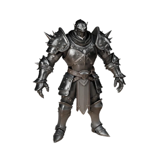 Modelo Realista de Personagem Bardo Blindado - Articulado