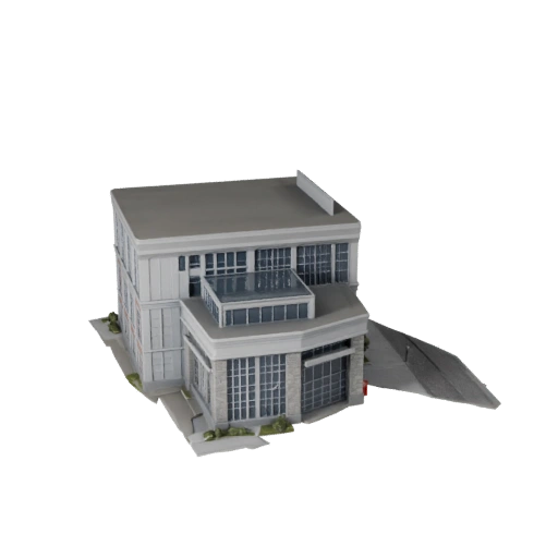 Elektrisches Umspannwerk 3D-Modell für Blender - Render-Asset
