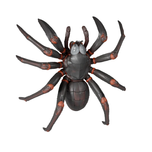 Modello 3D Vedova Nera Realistica - Asset PBR Rigged per Giochi