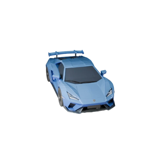 Modèle 3D Low Poly Supercar pour Unity & Unreal PBR Asset (Legacy)