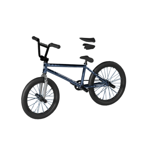 Bmx Rad 3D Modell für Unity - Low Poly Game Asset Pro