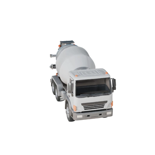 Druckbarer Zementmischer-LKW STL 3D-Modell - Display (Legacy)