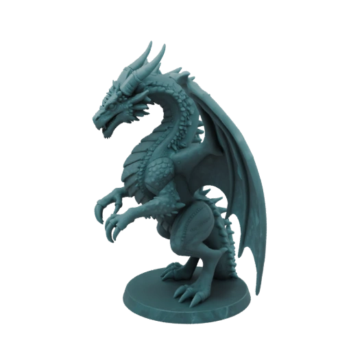 Dunkle Fantasie Weißdorn Drachen Boss Miniatur STL
