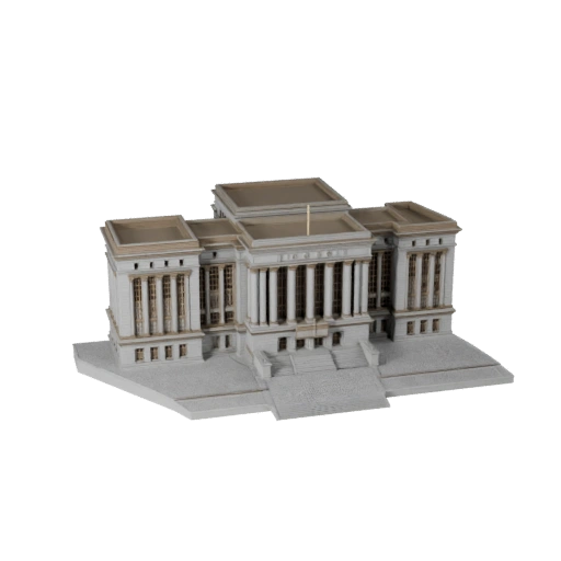 Tribunal Imprimible STL Modelo 3D - Activo de Escala para Maquetas de Escala