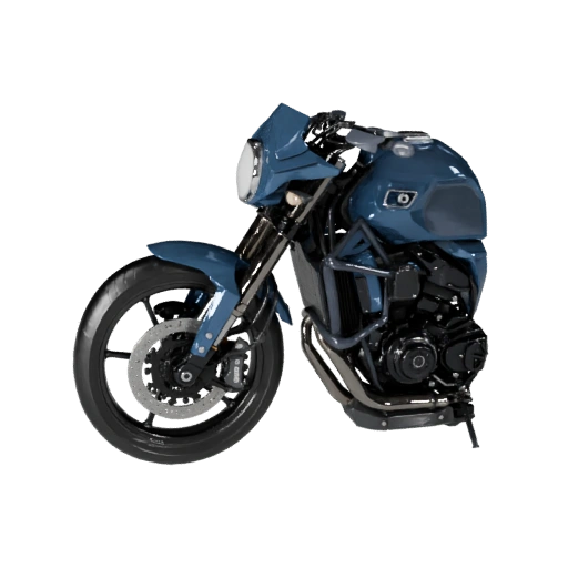 Hohe Poly Abenteuermotorrad 3D Modell für Studio