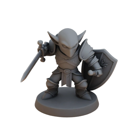 Miniatura Fantasy Goblin Paladino STL