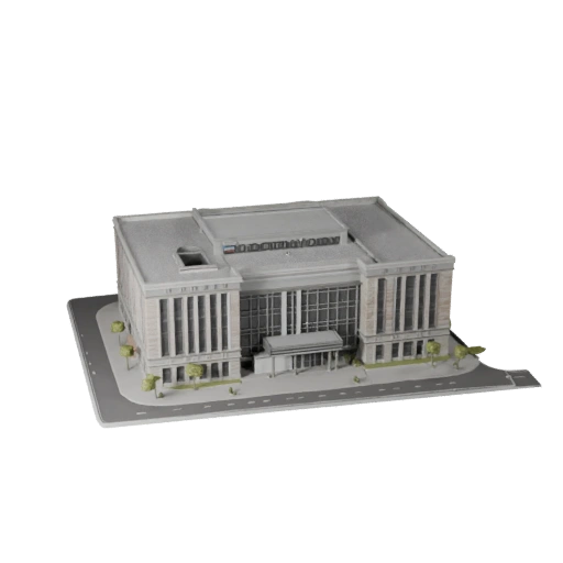 Modelo 3D de Centro Comunitario para Blender - Activo de Render