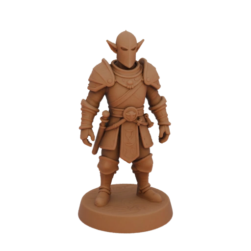 Mittelalterliche Elfen-Jäger-Miniatur STL
