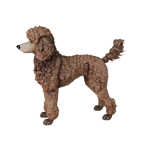 Pudelhund 3D-Modell für Unity - Spielfertiges Asset, FBX | Lizenzfrei