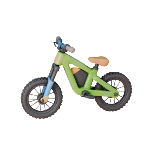 Cartoon Mountainbike 3D Modell - Stilisierte Spiel-Asset